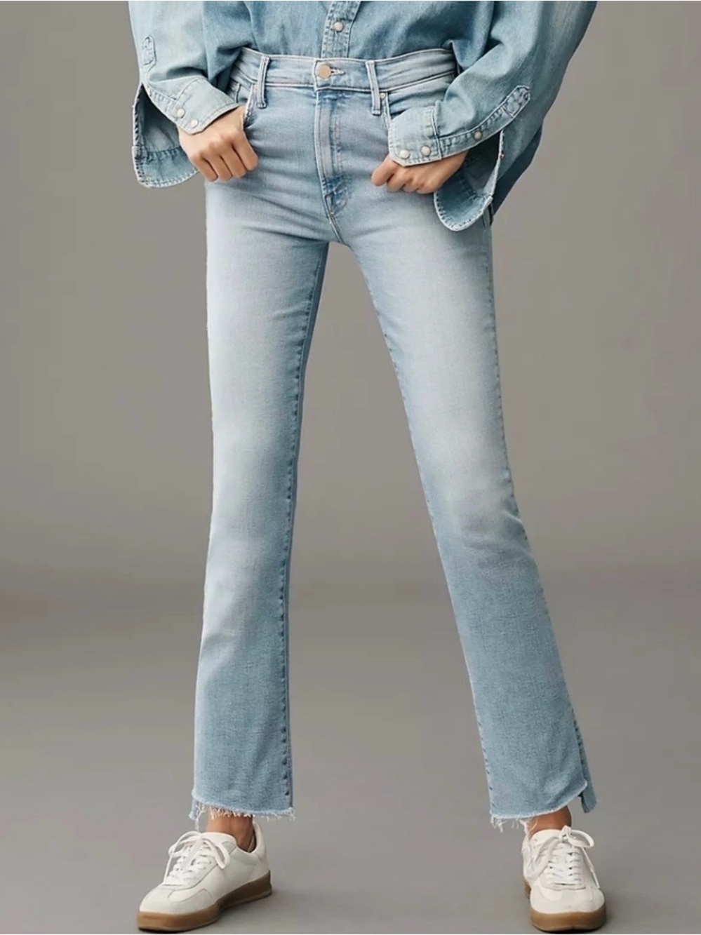 MOTHER "The Insider Crop Step Fray" Limited Edition Color Jeans Size 27